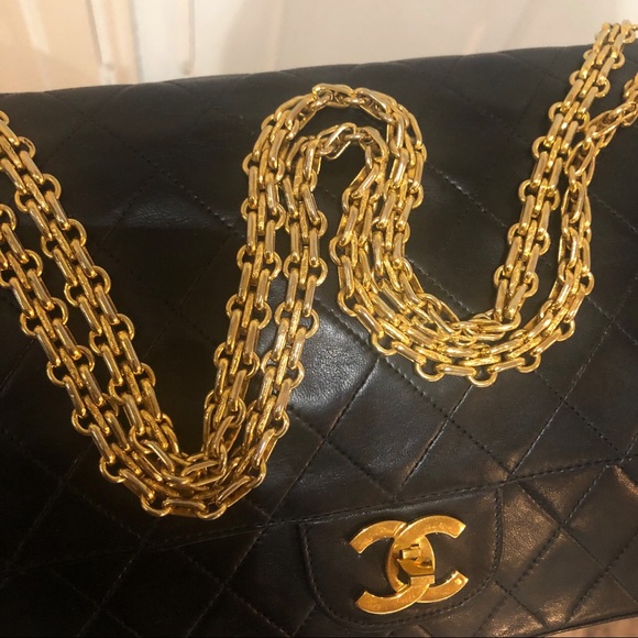 SOLD***Chanel Vintage Bijoux Chain Medium Double Flap Bag - Picture 8 of 16